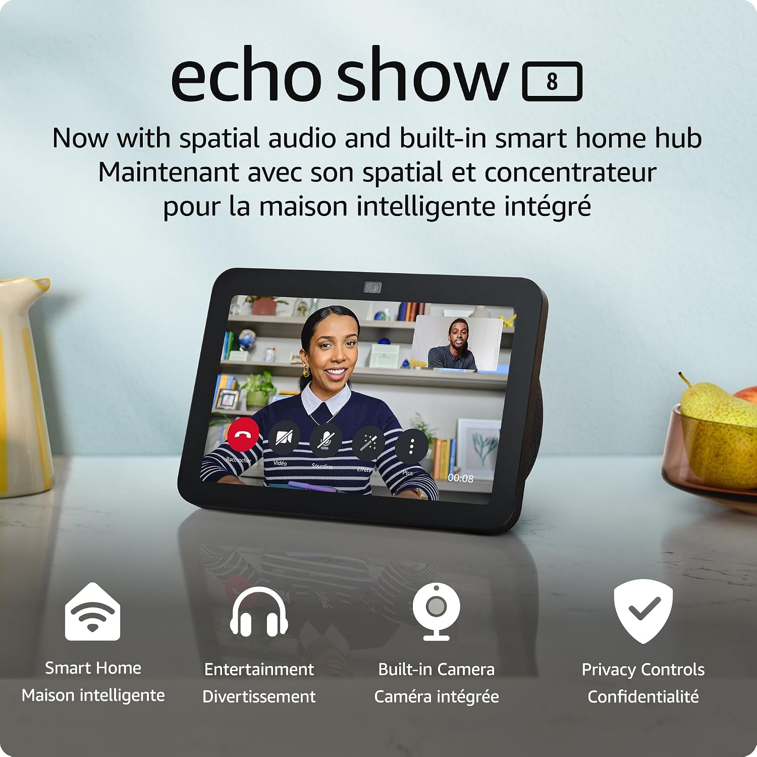 Amazon Echo Show 8 (3rd Gen, 2023) product photo