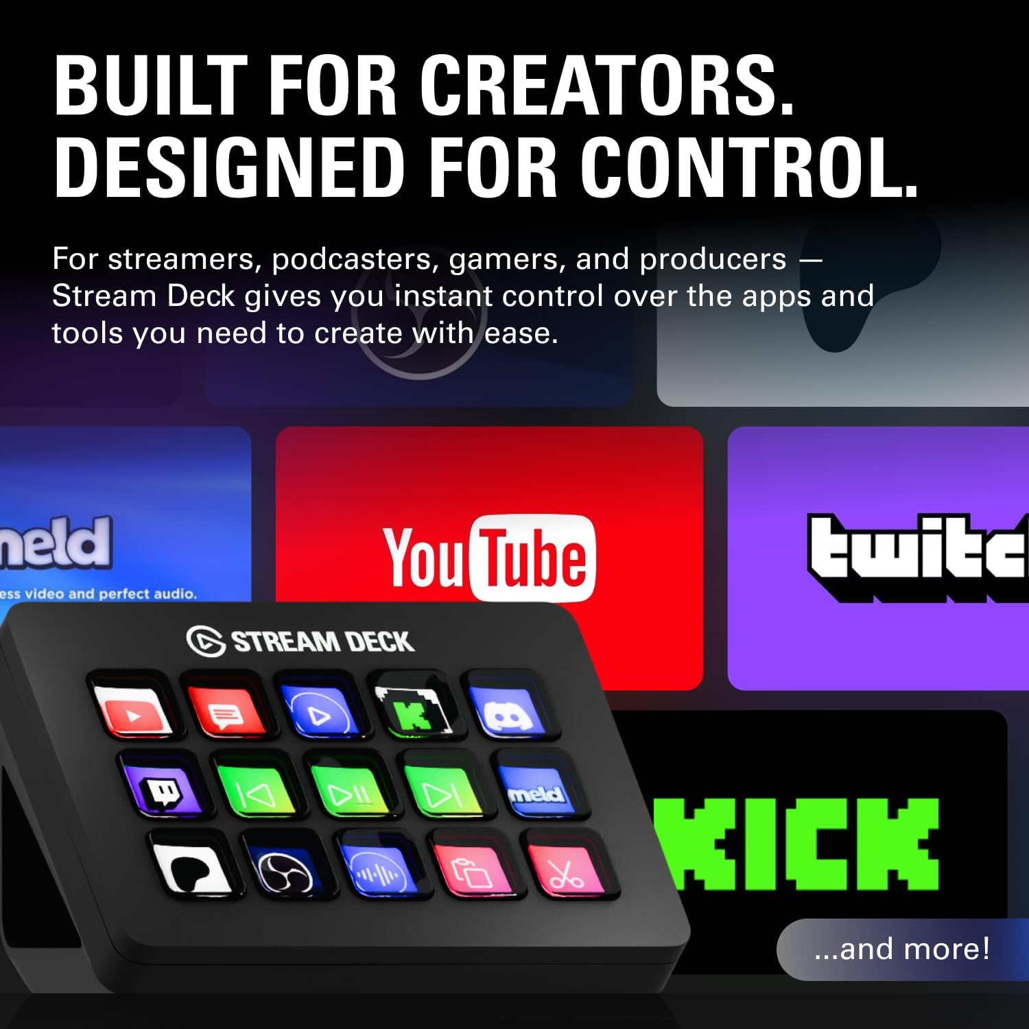 Elgato Stream Deck MK.2 Studio Controller, 15 Customizable LCD Keys product photo